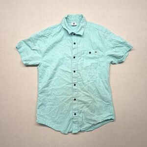 Dc-shoes Men's Blue and Green Shirt